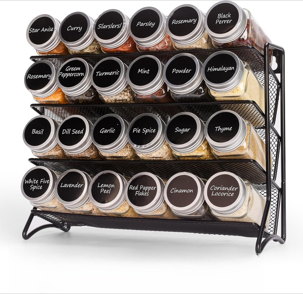 24-Jar Spice Rack Organizer