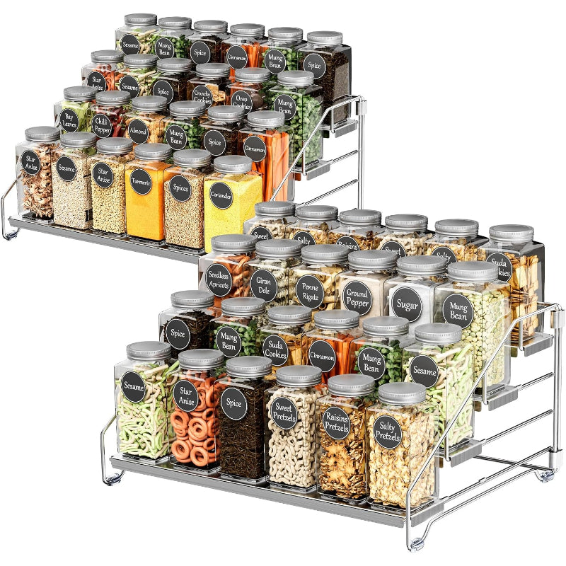 Adjustable Cabinet Spice Shelf