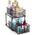 Black Mesh Pull-Out Under Sink Organizer
