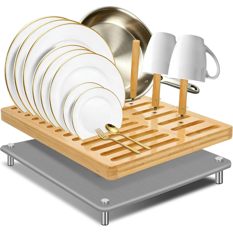 Stone Dish Mat with Rack