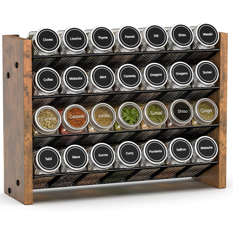 Cabinet Wall Countertop Spice Rack Organizer