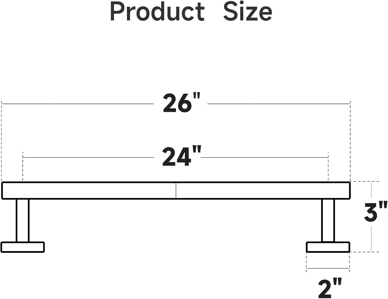 24-Inch Polished Chrome Towel Bar