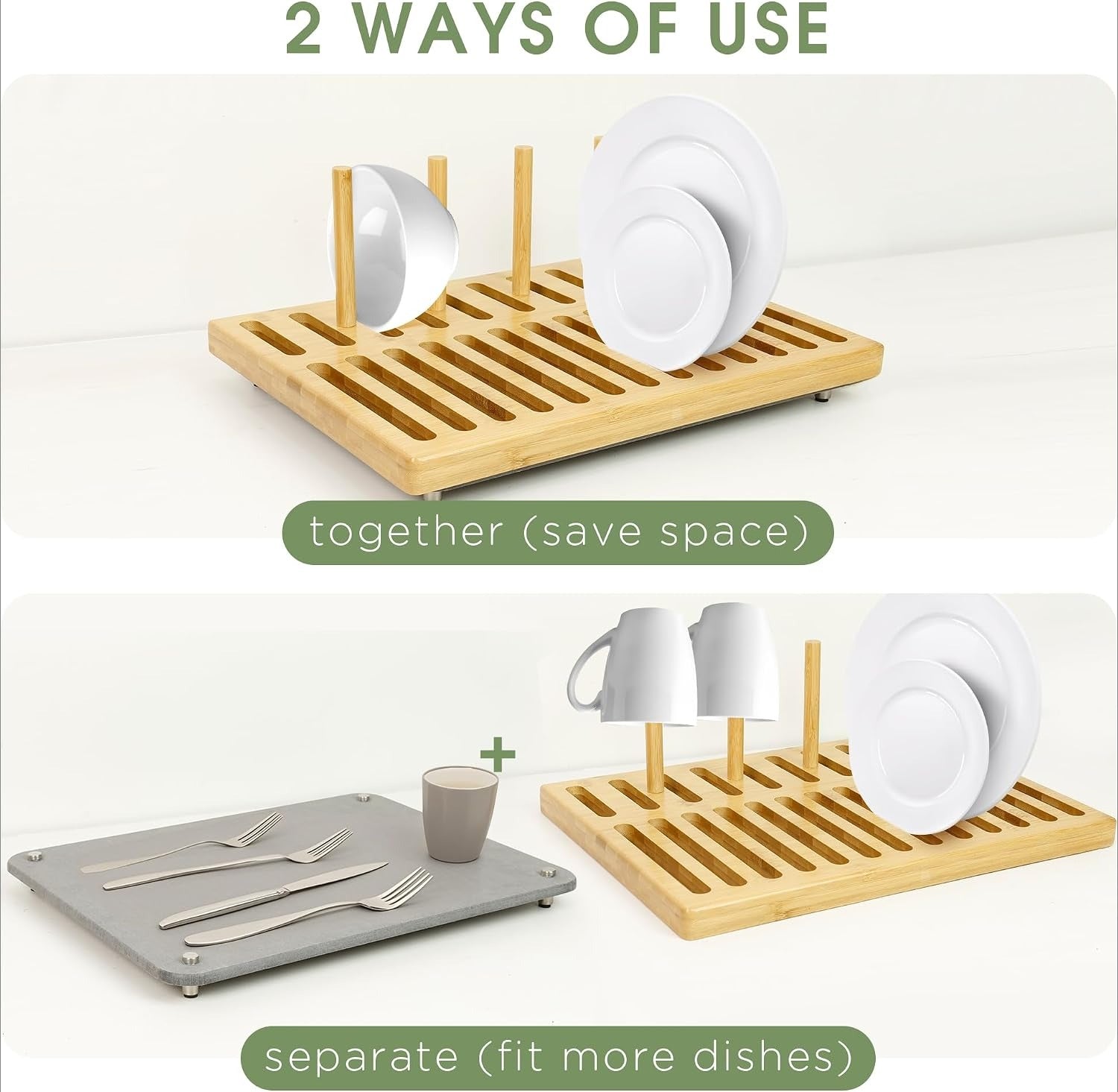 Stone Dish Mat with Rack