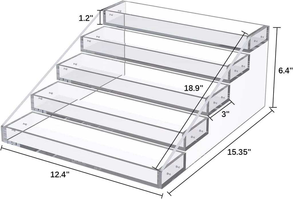 5-Tier Clear Acrylic Spice Rack