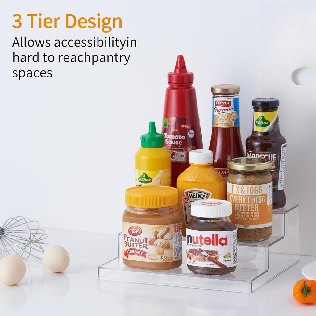 2-Pack Clear 3-Tier Spice Organizer