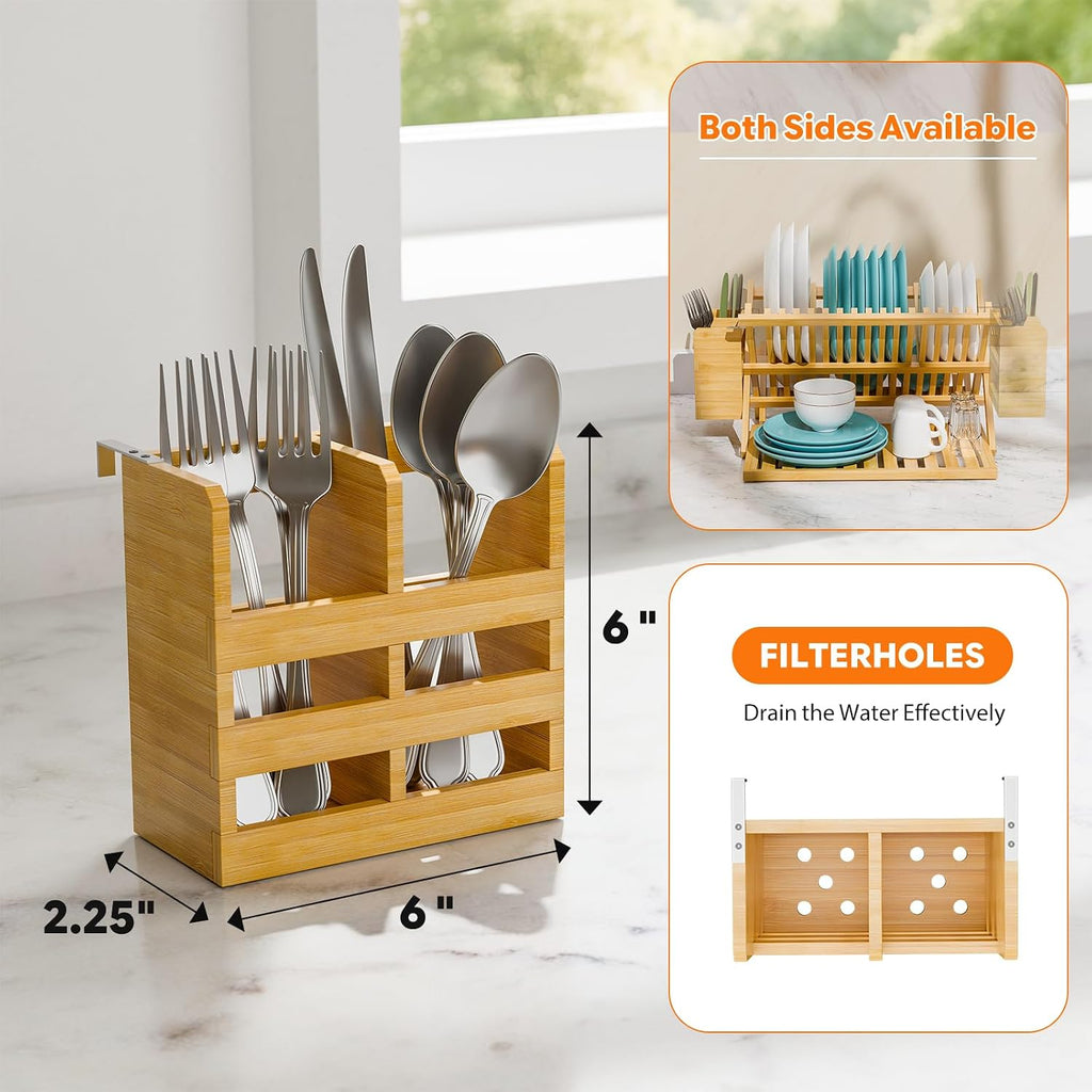 3-Tier Bamboo Dish Rack