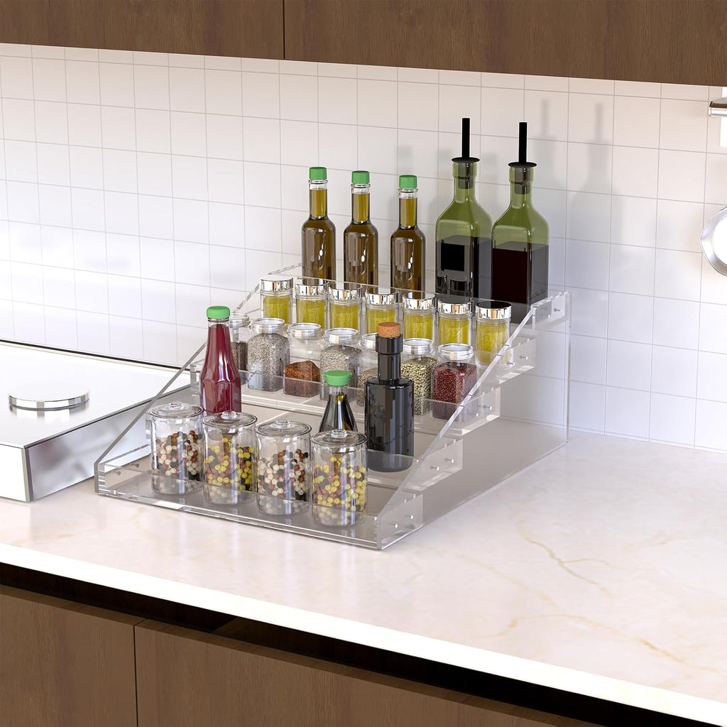 5-Tier Clear Acrylic Spice Rack
