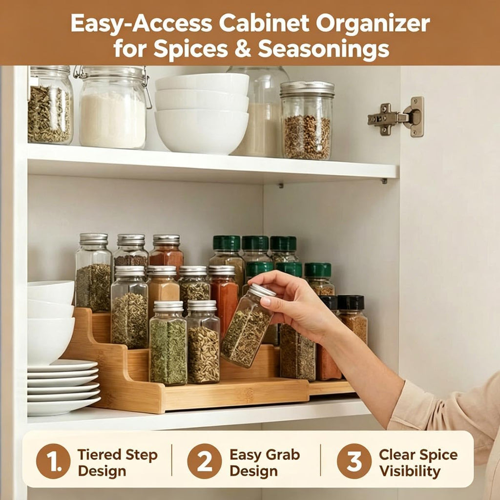 2-Pack Spice Rack Organizer