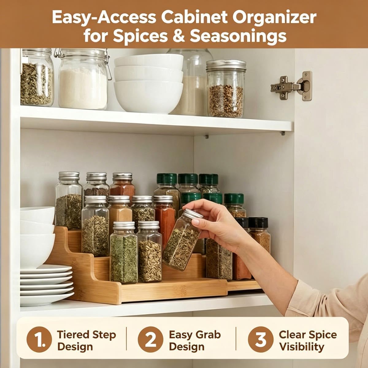 2-Pack Spice Rack Organizer
