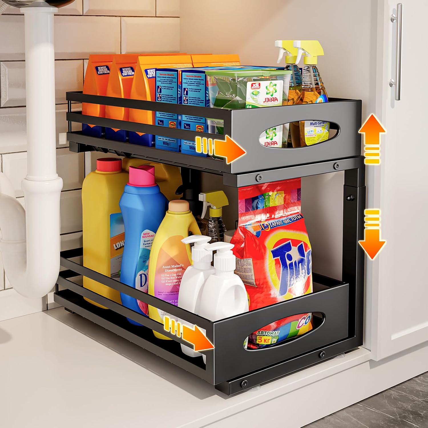2-Tier Pull Out Under Sink Organizer