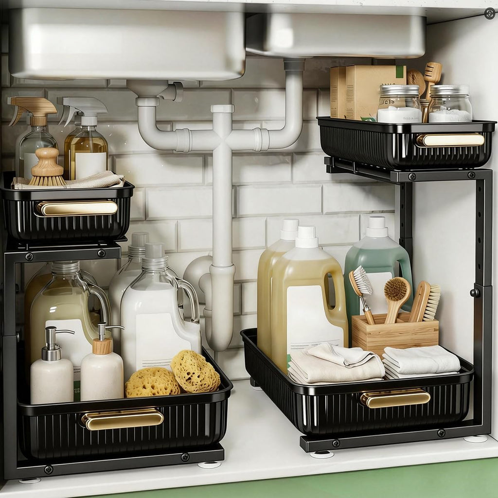 2-Pack Pull-Out Under Sink Organizer