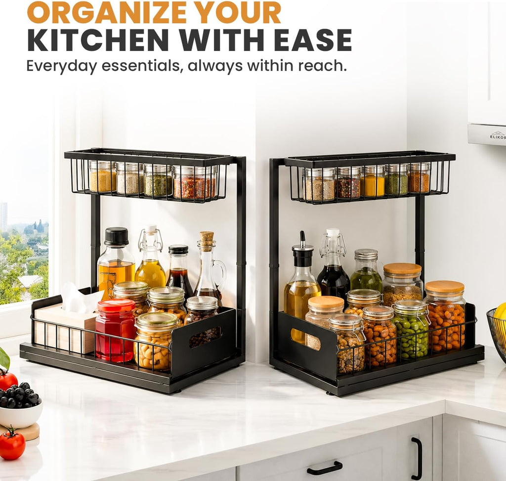 2-Pack Slide Out Under Sink Organizer
