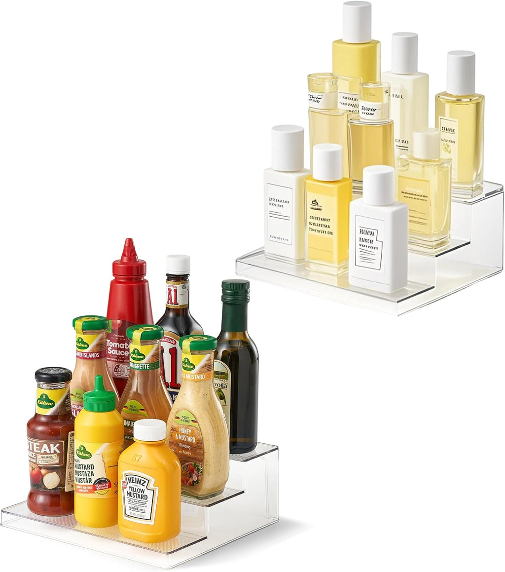 2-Pack Clear 3-Tier Spice Organizer