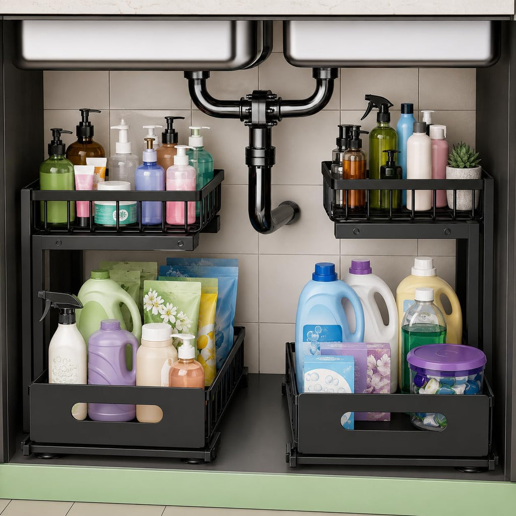 Black Under Sink Organizer