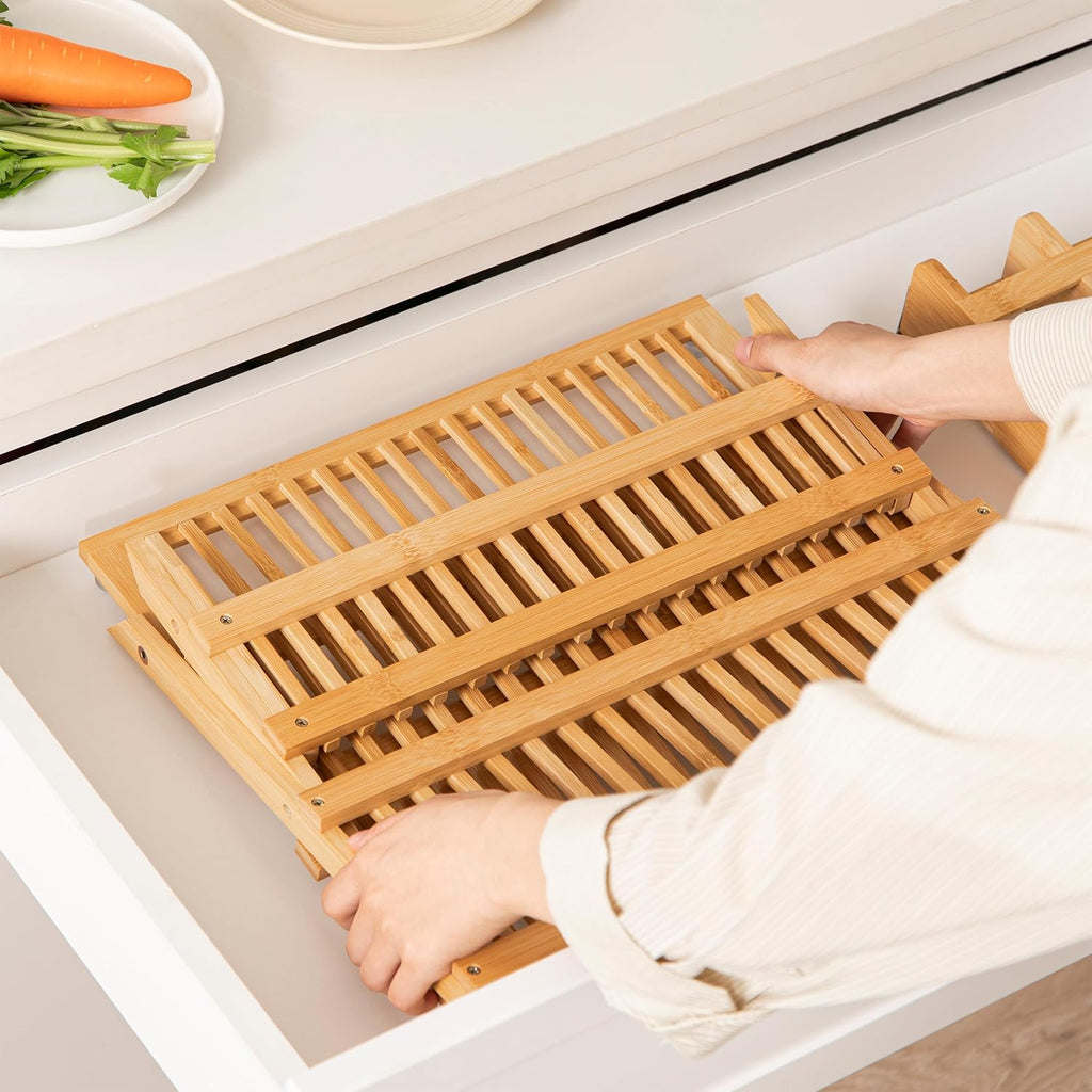 3-Tier Bamboo Dish Rack
