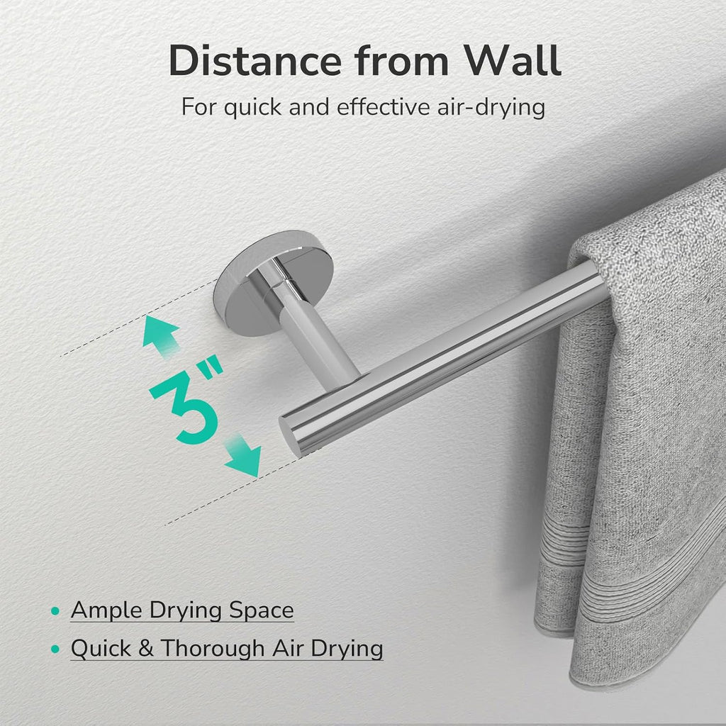 24-Inch Polished Chrome Towel Bar