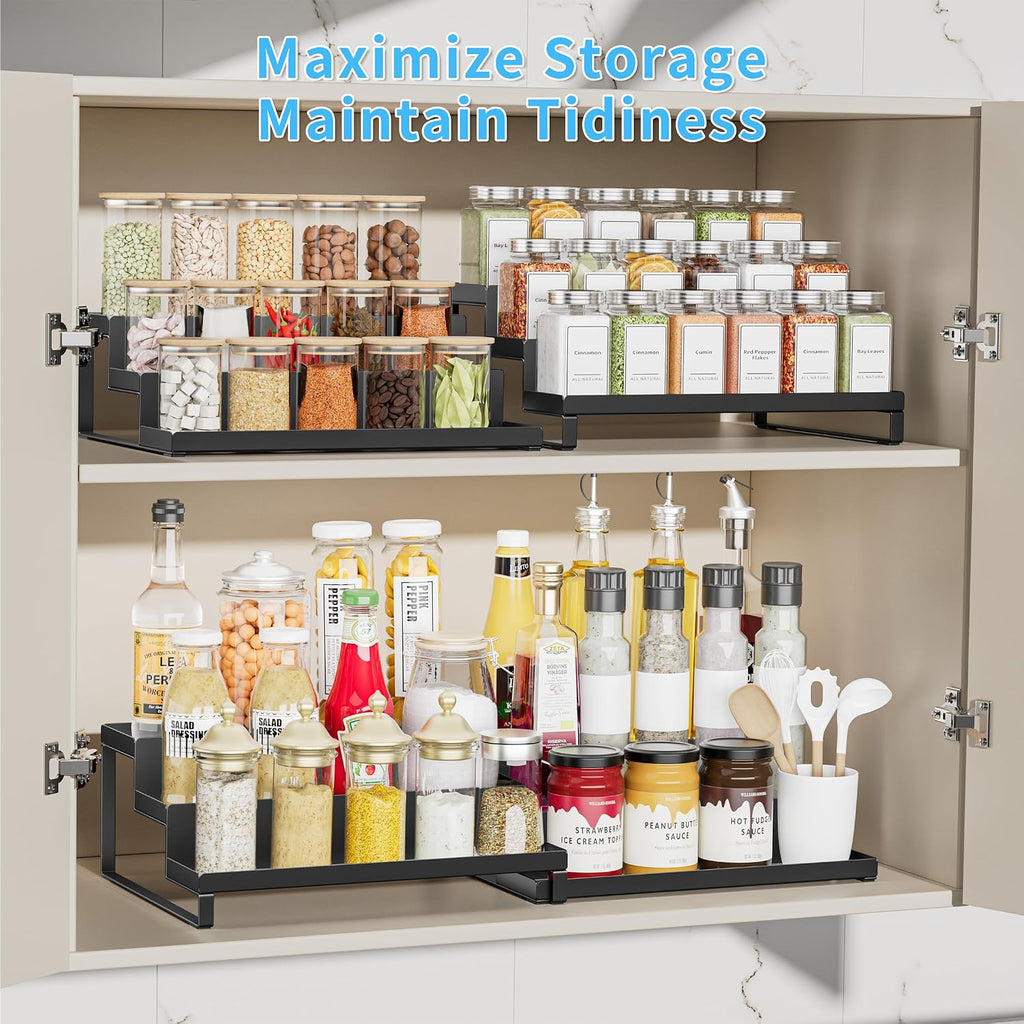 Cabinet Spice Rack Organizer