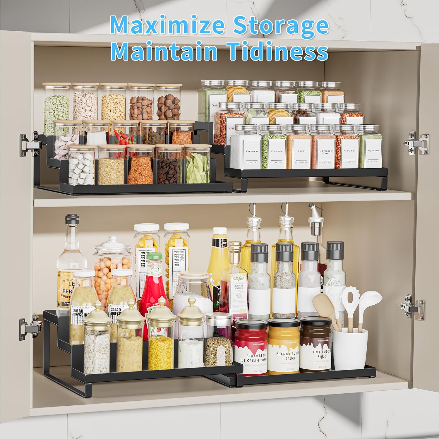 Cabinet Spice Rack Organizer
