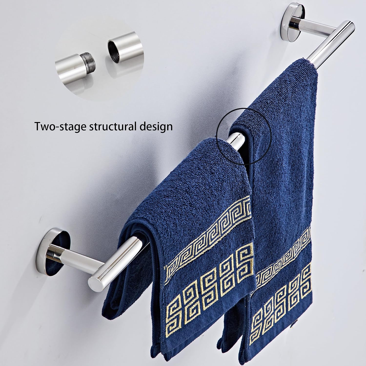 5-Piece SUS304 Chrome Bathroom Hardware Set