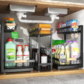 3-Pack Adjustable 2-Tier Under Sink Organizer