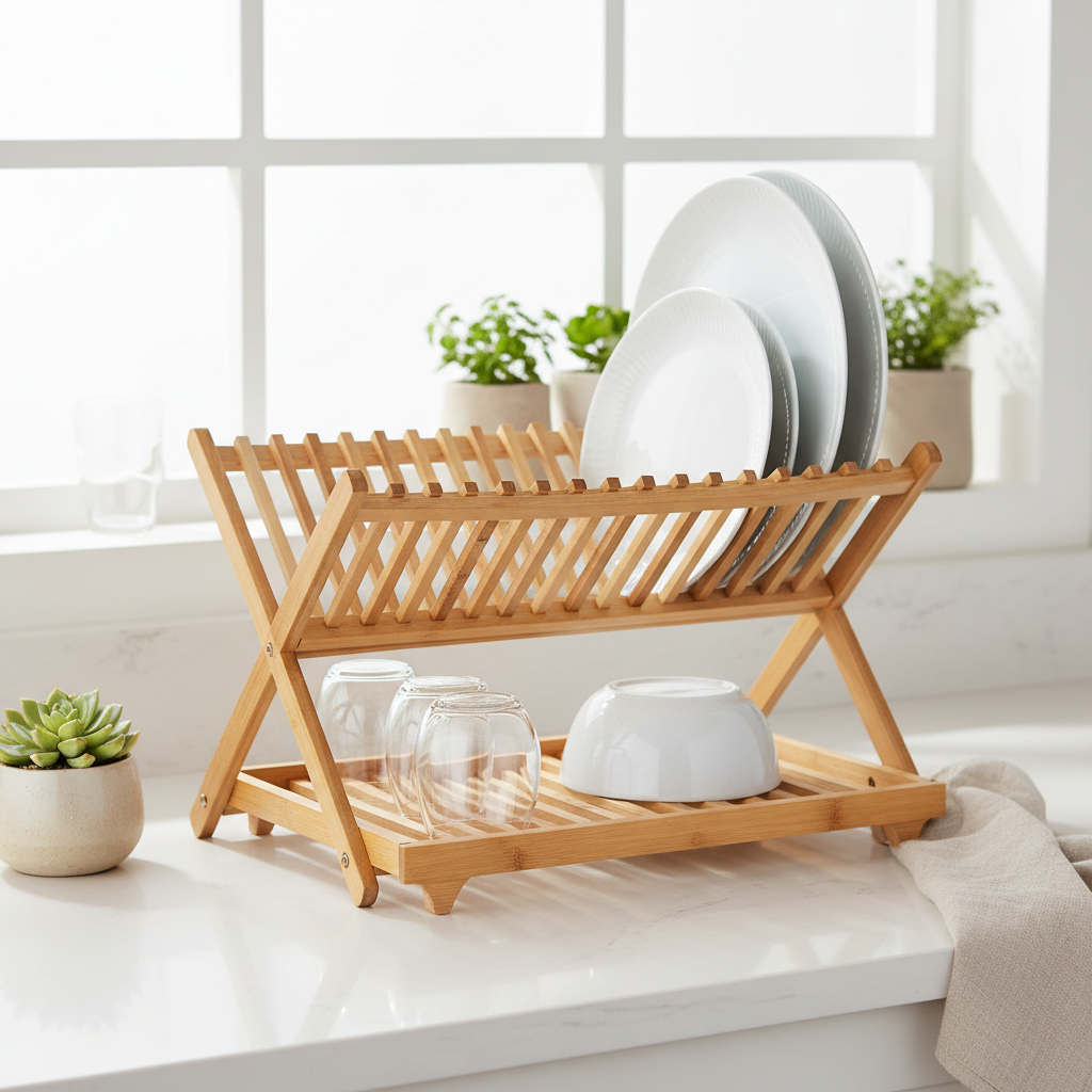 Bamboo Dish Rack