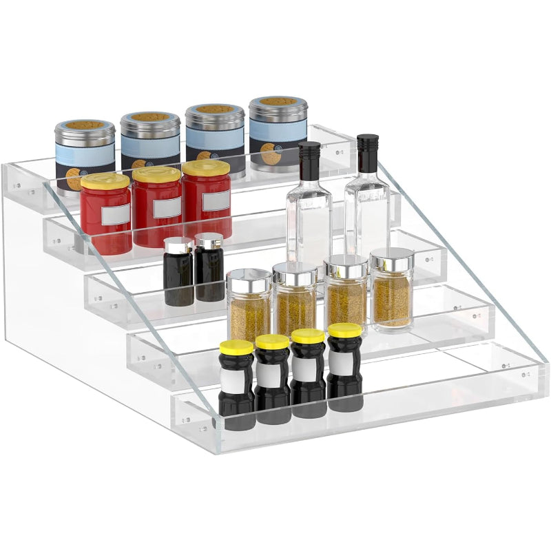 5-Tier Clear Acrylic Spice Rack