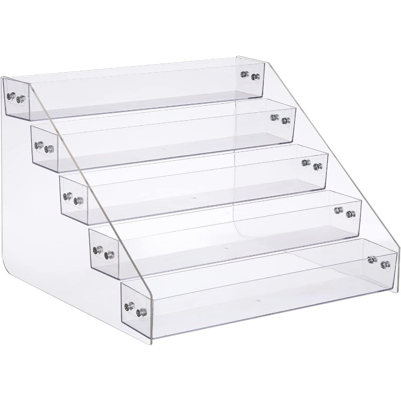 Clear Acrylic Tiered Spice Rack Organizer